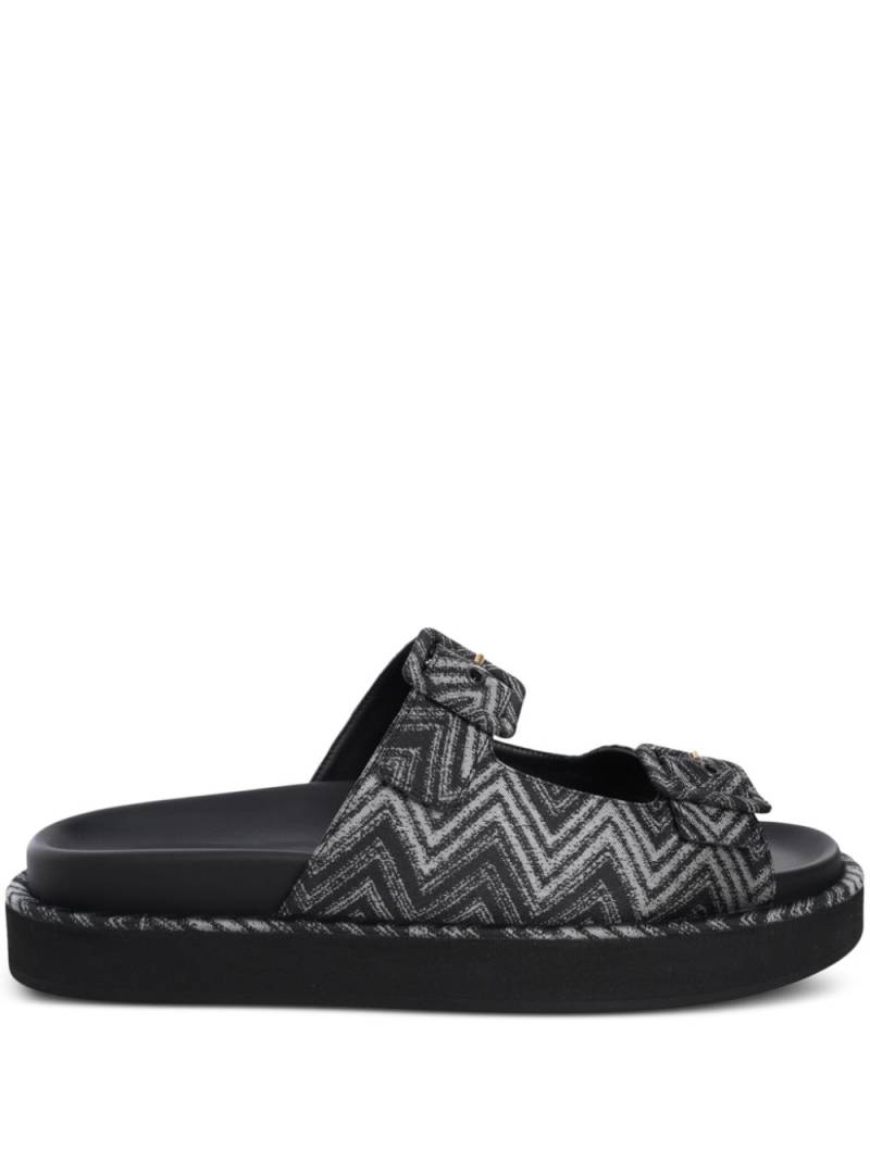 Missoni zigzag Clea sandals - Black von Missoni