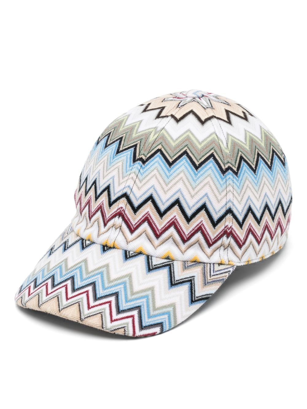 Missoni zigzag baseball cap - White von Missoni