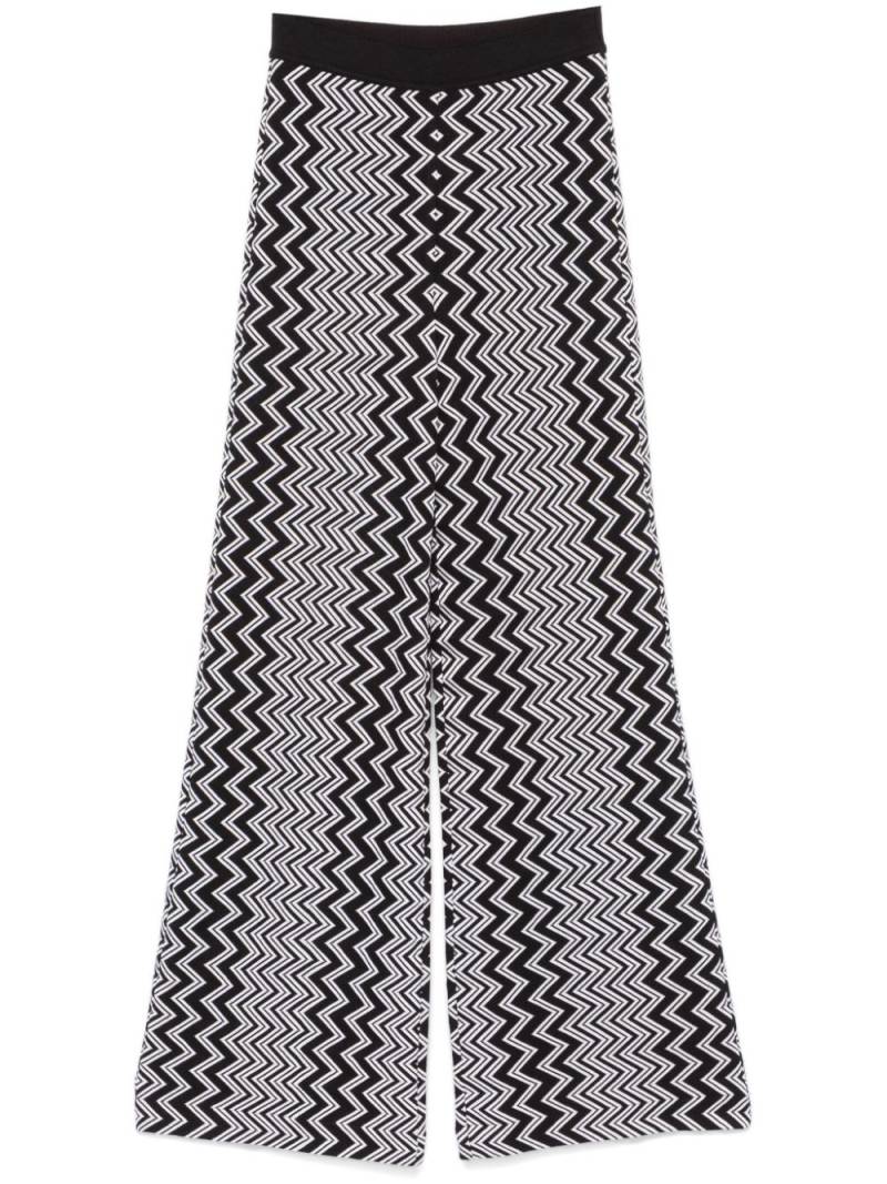 Missoni zigzag-design trousers - Black von Missoni