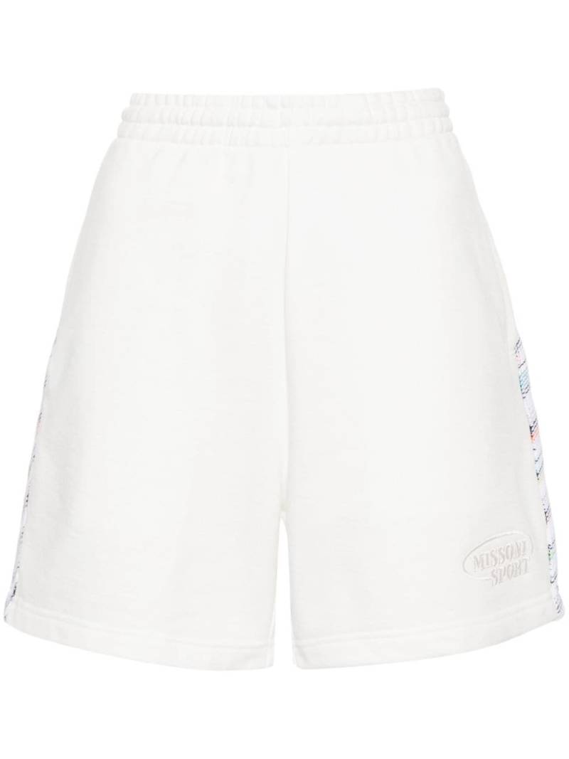 Missoni zigzag-detailed cotton shorts - White von Missoni