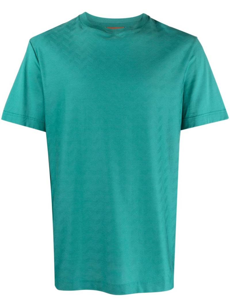 Missoni zigzag-jacquard T-shirt - Green von Missoni