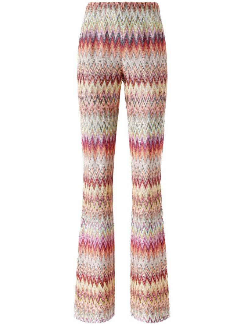 Missoni zigzag-knit trousers - Red von Missoni