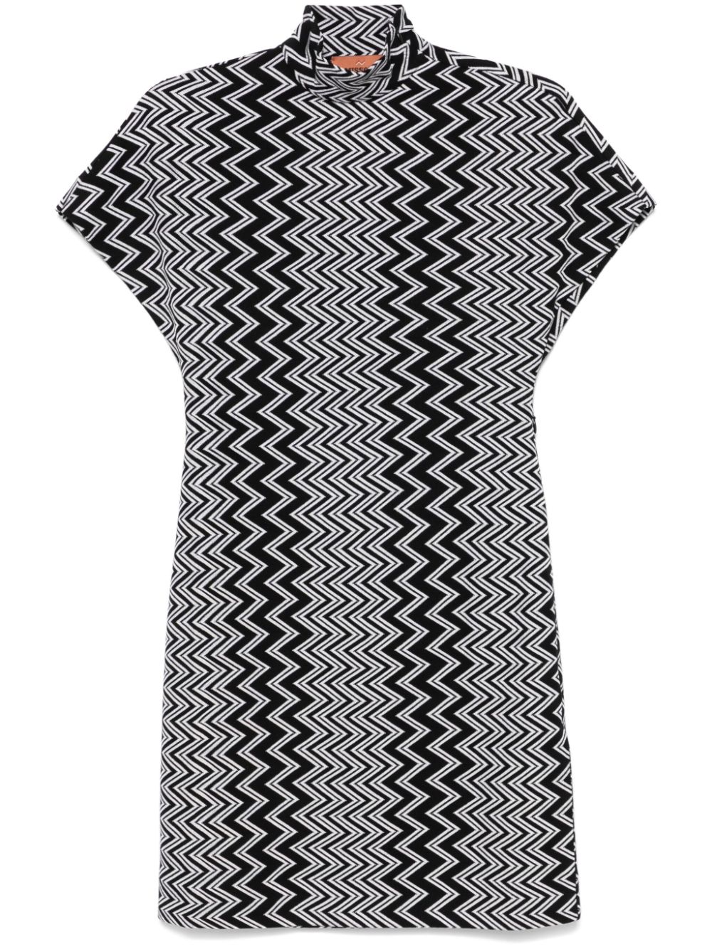 Missoni zigzag mini dress - Black von Missoni