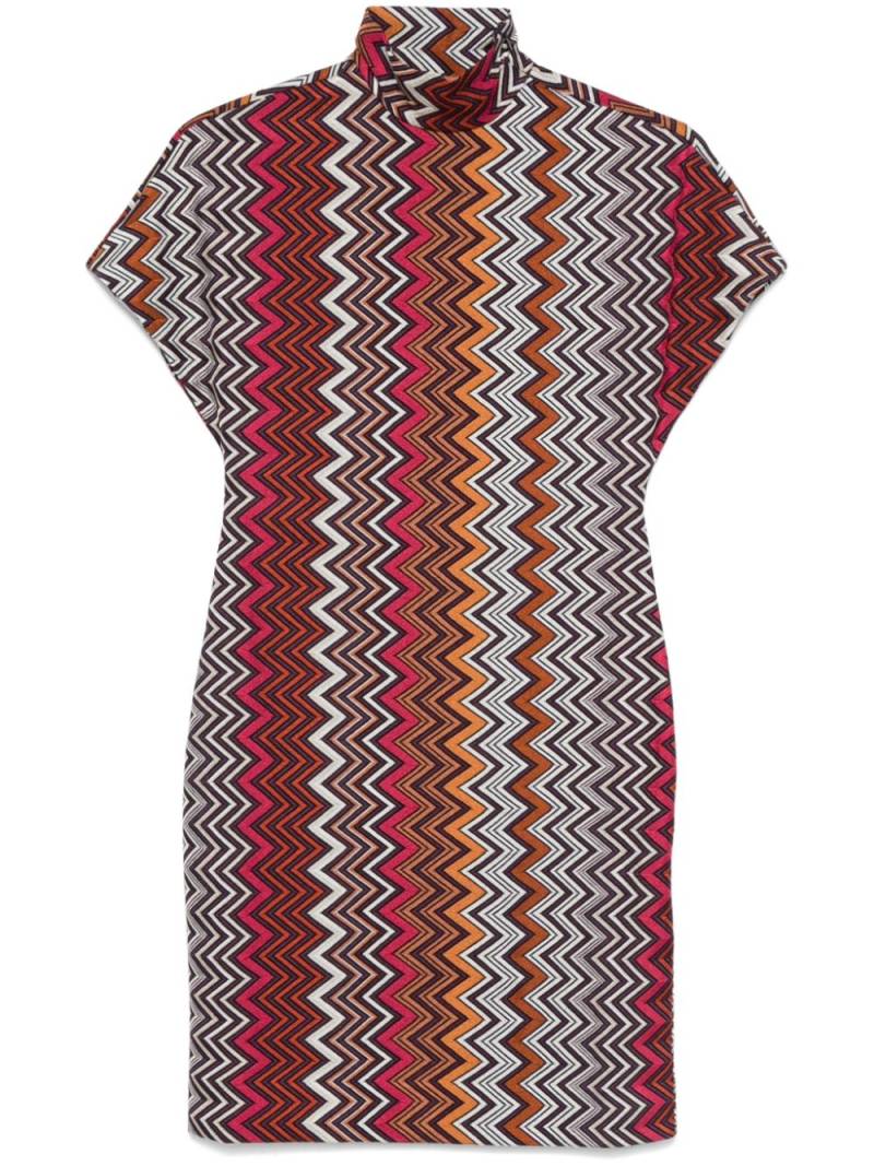 Missoni zigzag mini dress - Black von Missoni