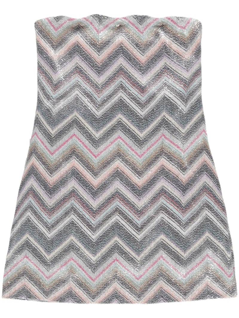 Missoni zigzag pattern dress - Blue von Missoni