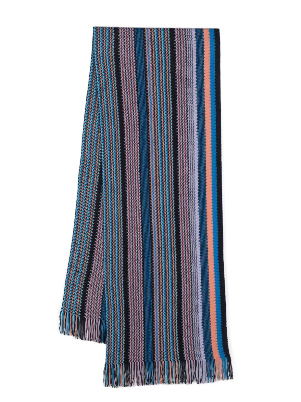 Missoni zigzag scarf - Blue von Missoni