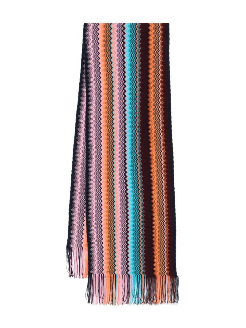 Missoni zigzag scarf - Blue von Missoni