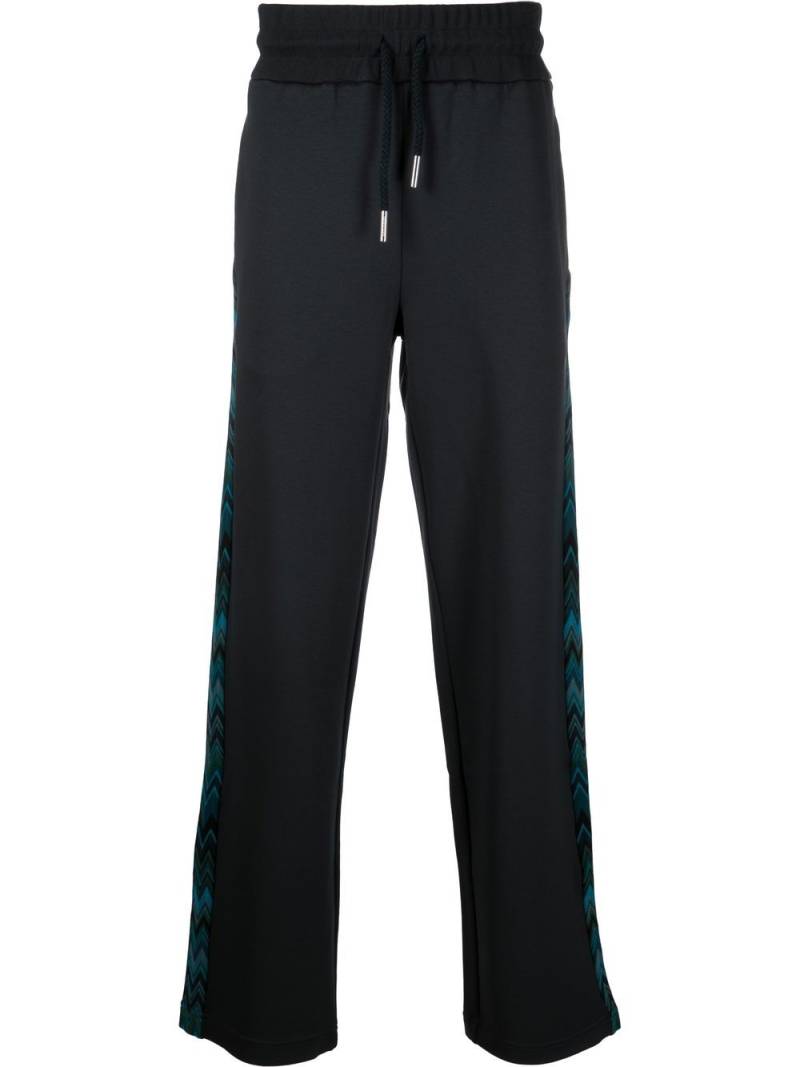 Missoni zigzag side-stripe track pant - Blue von Missoni