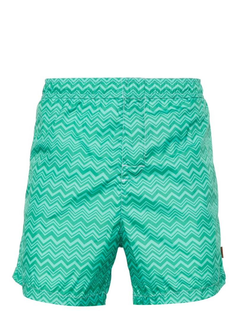 Missoni zigzag swim trunks - Green von Missoni