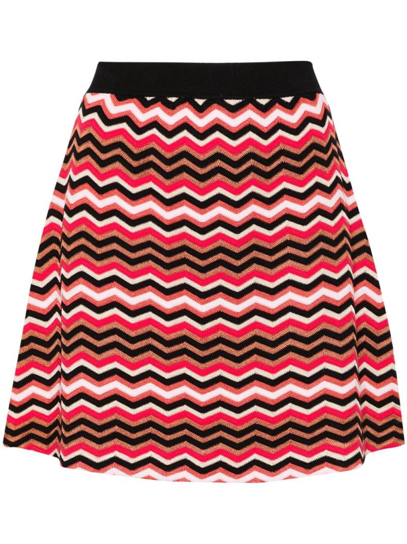 Missoni zigzag-woven A-line miniskirt - Pink von Missoni