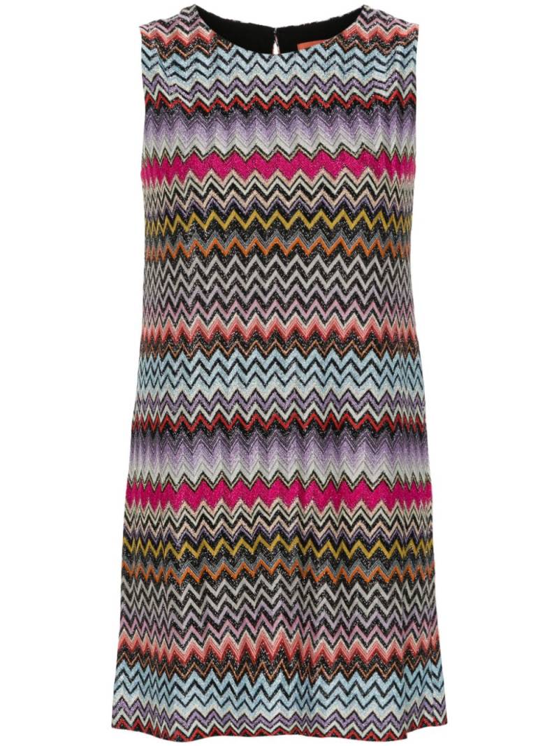 Missoni zigzag-woven mini dress - Black von Missoni