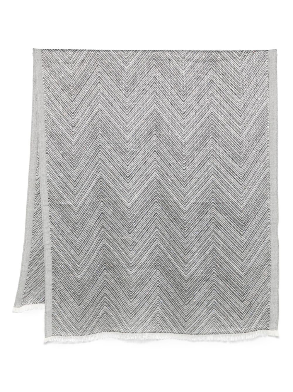 Missoni zigzag-woven scarf - Grey von Missoni