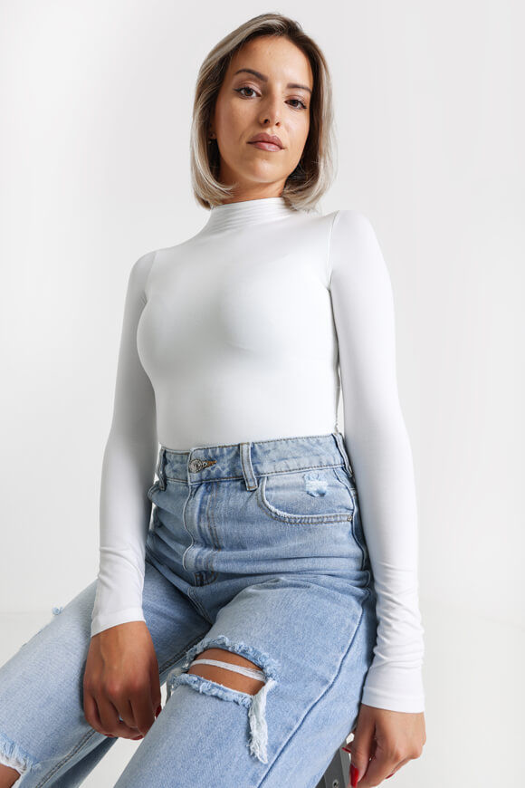 Missue Crop Langarmshirt | Offwhite | Damen  | XS von Missue