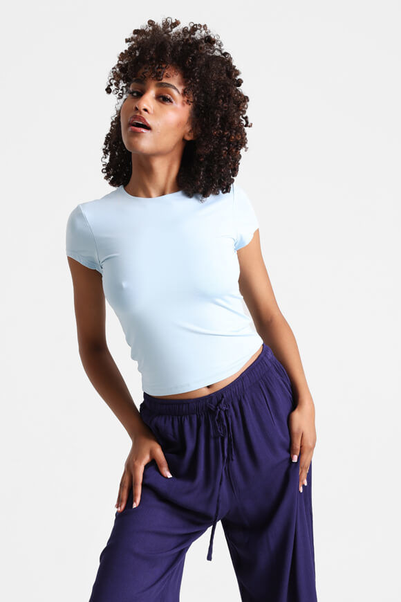 Missue Crop T-Shirt | Hellblau | Damen  | L von Missue