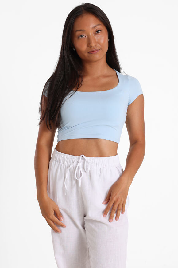 Missue Crop T-Shirt | Hellblau | Damen  | L von Missue