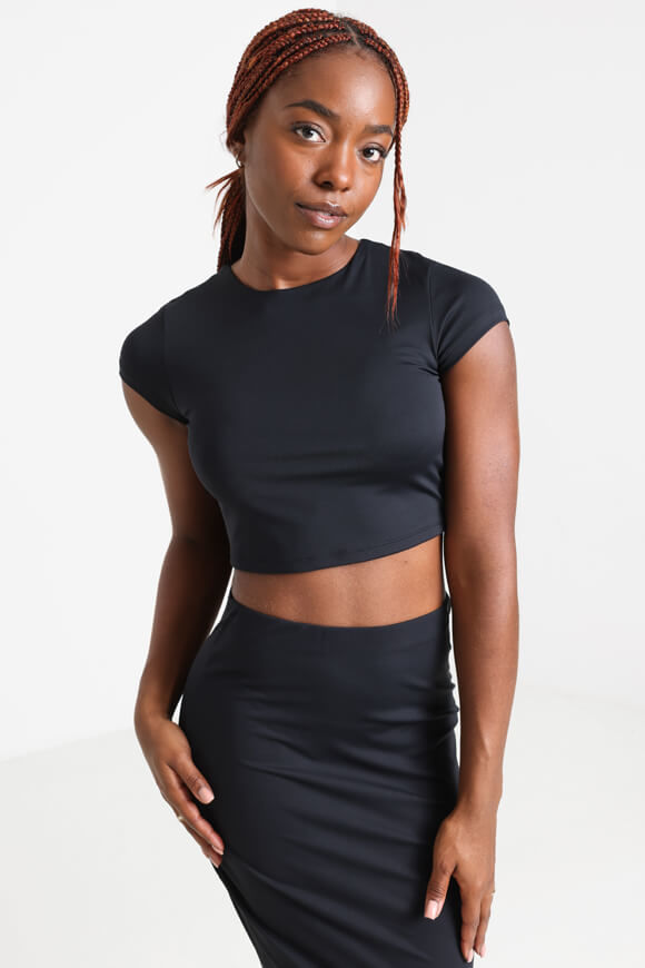 Missue Crop T-Shirt | Schwarz | Damen  | XS von Missue