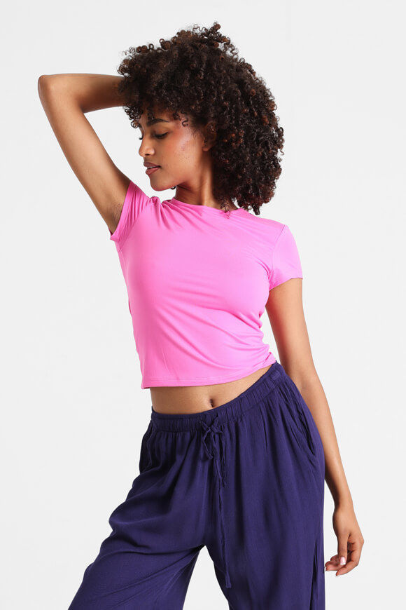 Missue Crop T-Shirt | Pink | Damen  | M von Missue