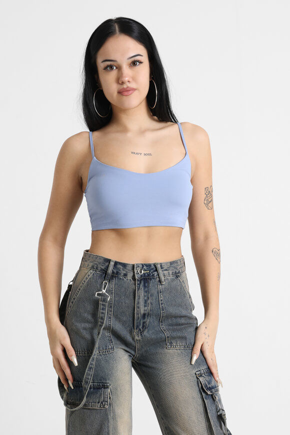 Missue Crop Trägertop | Hellblau | Damen  | L von Missue