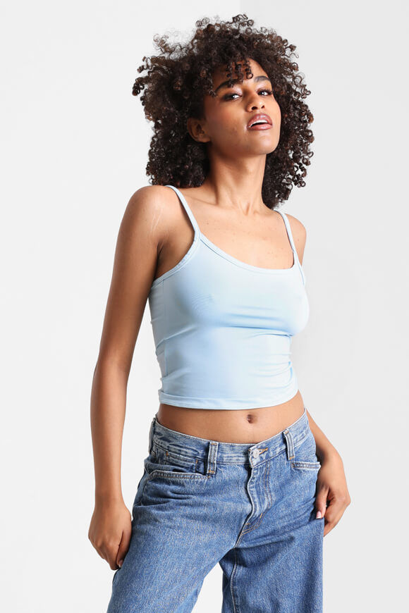 Missue Crop Trägertop | Hellblau | Damen  | XS von Missue