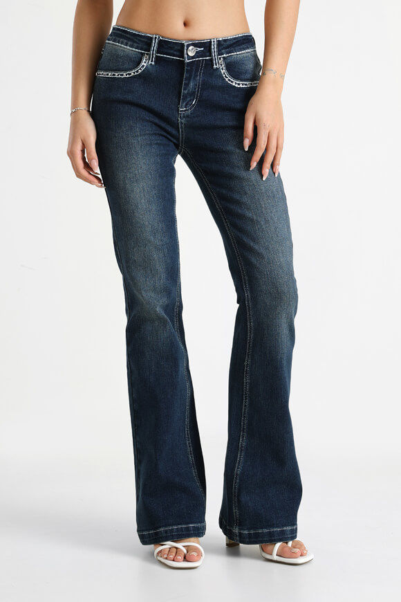 Missue Flare Jeans | Dunkelblau | Damen  | 32 von Missue