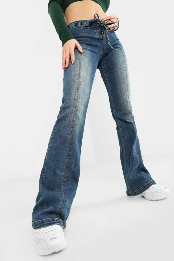 Missue Flare Jeans | Dunkelblau | Damen  | XS von Missue