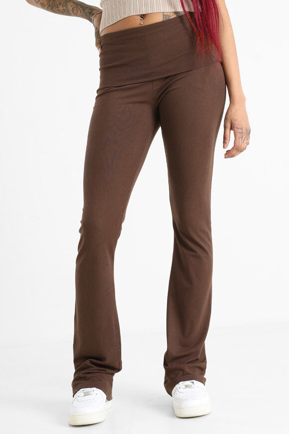 Missue Flare Leggings | Dunkelbraun | Damen  | L von Missue