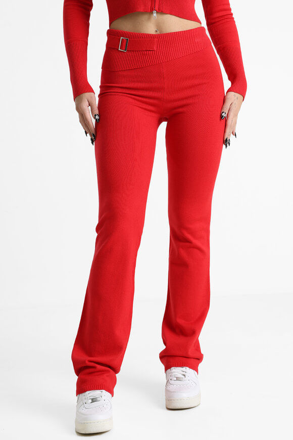 Missue Flare Strickhose | Rot | Damen  | M von Missue