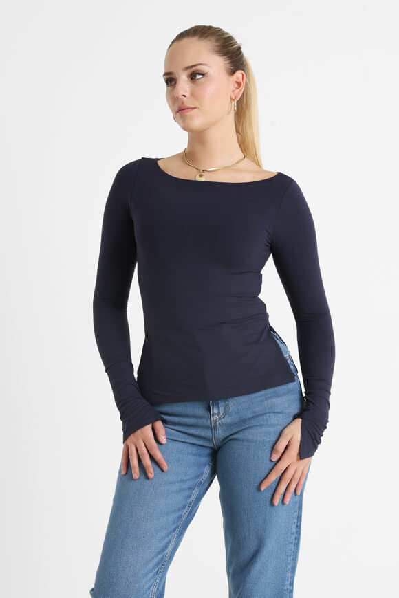 Missue Langarmshirt | Marineblau | Damen  | XS von Missue