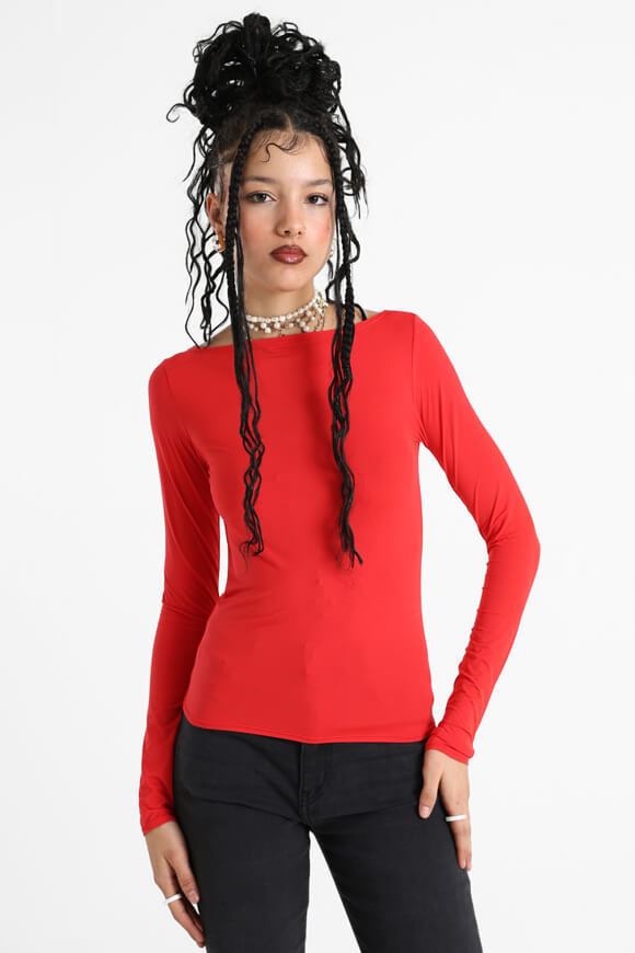 Missue Langarmshirt | Rot | Damen  | XS von Missue