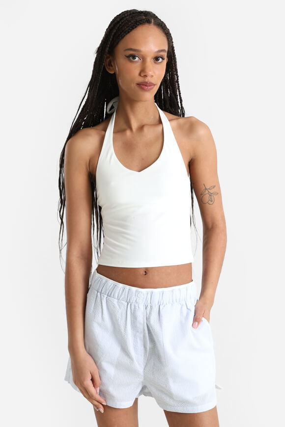 Missue Neckholder Crop Top | Ecru | Damen  | S von Missue