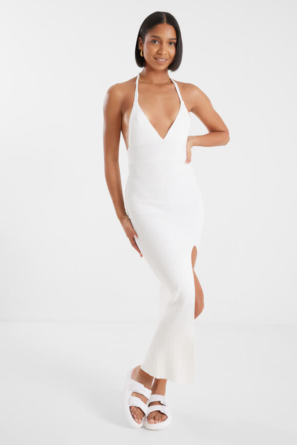 Missue Neckholder-Strickkleid | Offwhite | Damen  | M von Missue