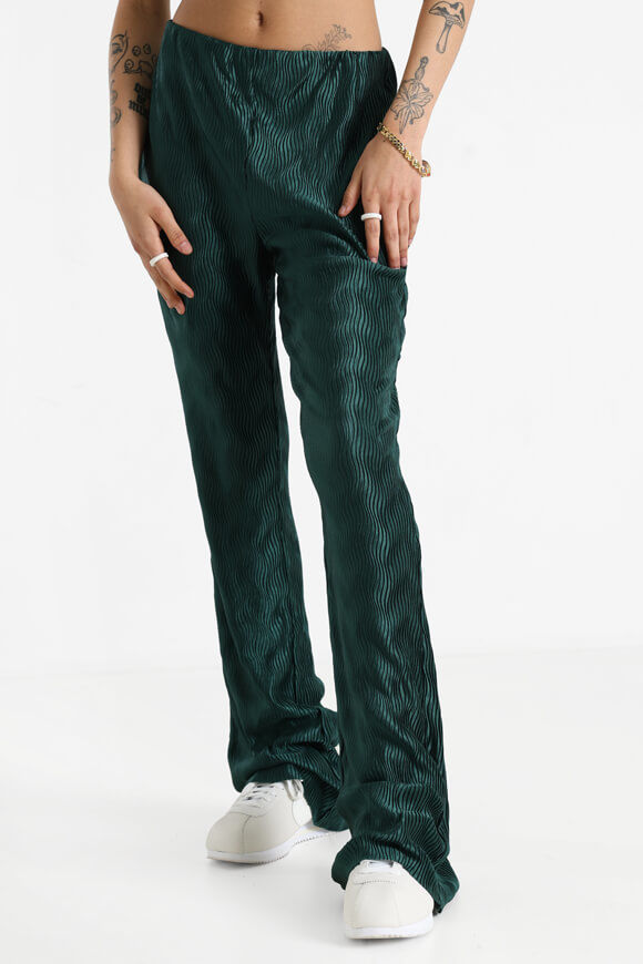 Missue Plissee Hose | Forest Green | Damen  | M von Missue