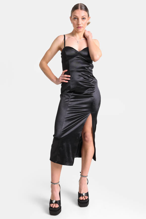 Missue Satin Midikleid | Schwarz | Damen  | L von Missue