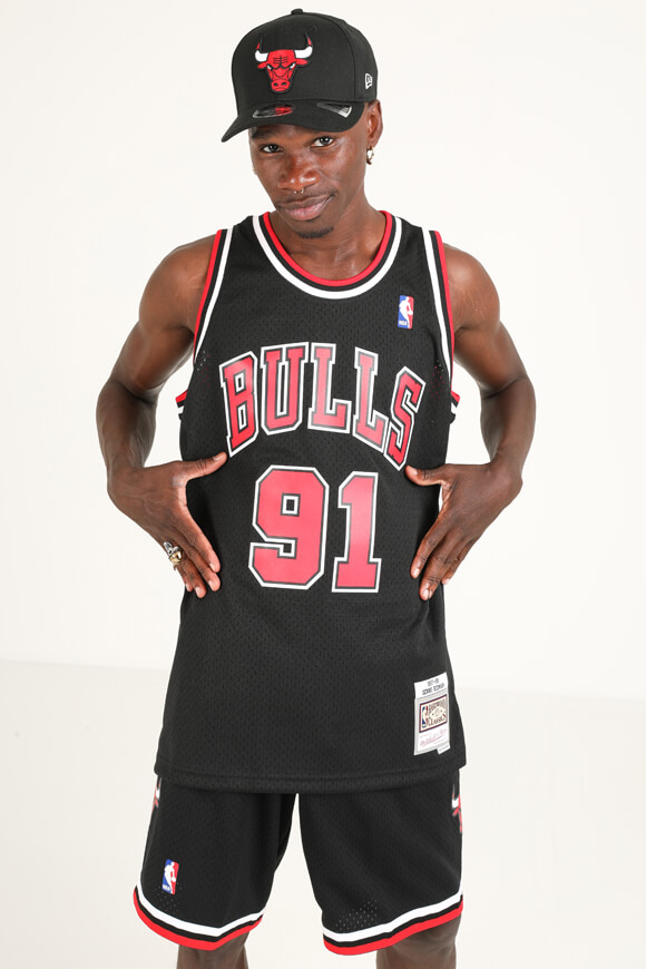 Mitchell & Ness Mesh Tanktop - Chicago Bulls | Schwarz | Herren  | XL von Mitchell & Ness