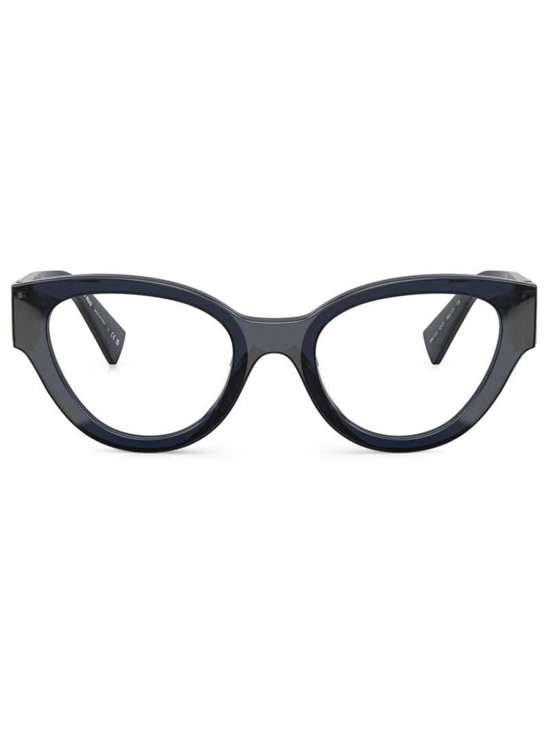 Miu Miu Eyewear MU 01VV glasses - Blue von Miu Miu Eyewear