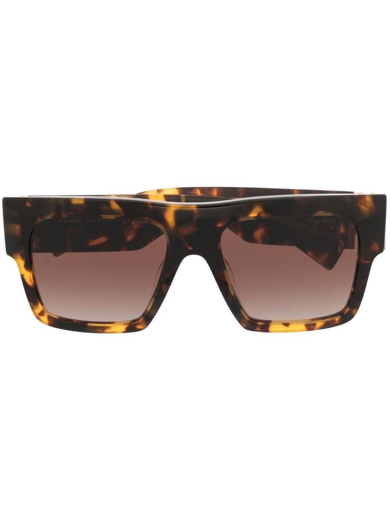 Miu Miu Eyewear MU10WS square-frame sunglasses - Brown von Miu Miu Eyewear