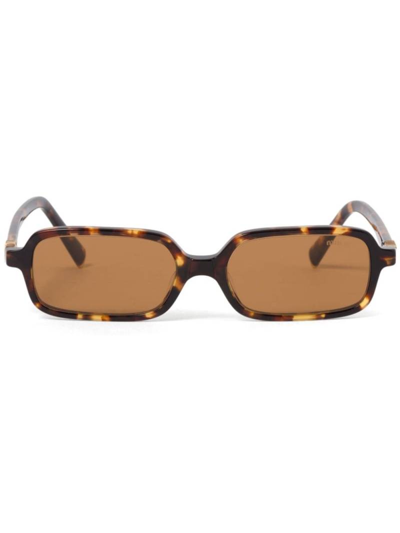 Miu Miu Eyewear Regard sunglasses - Brown von Miu Miu Eyewear