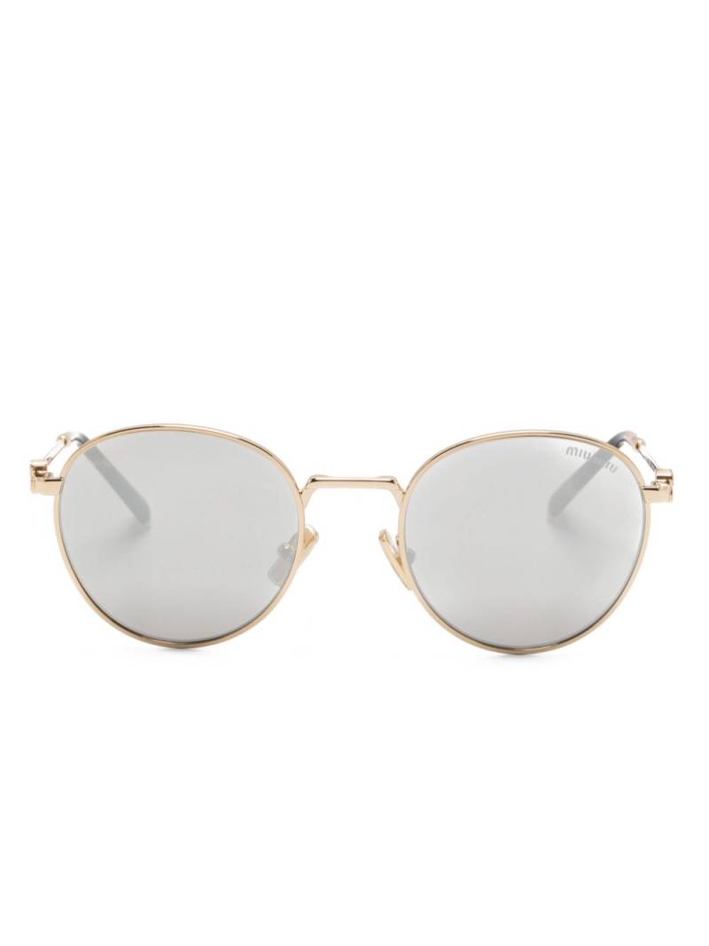 Miu Miu Eyewear Regard sunglasses - Gold von Miu Miu Eyewear