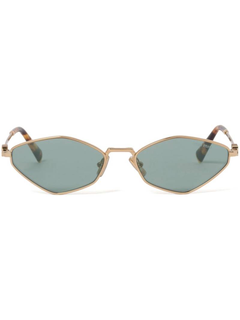 Miu Miu Eyewear Regard sunglasses - Gold von Miu Miu Eyewear