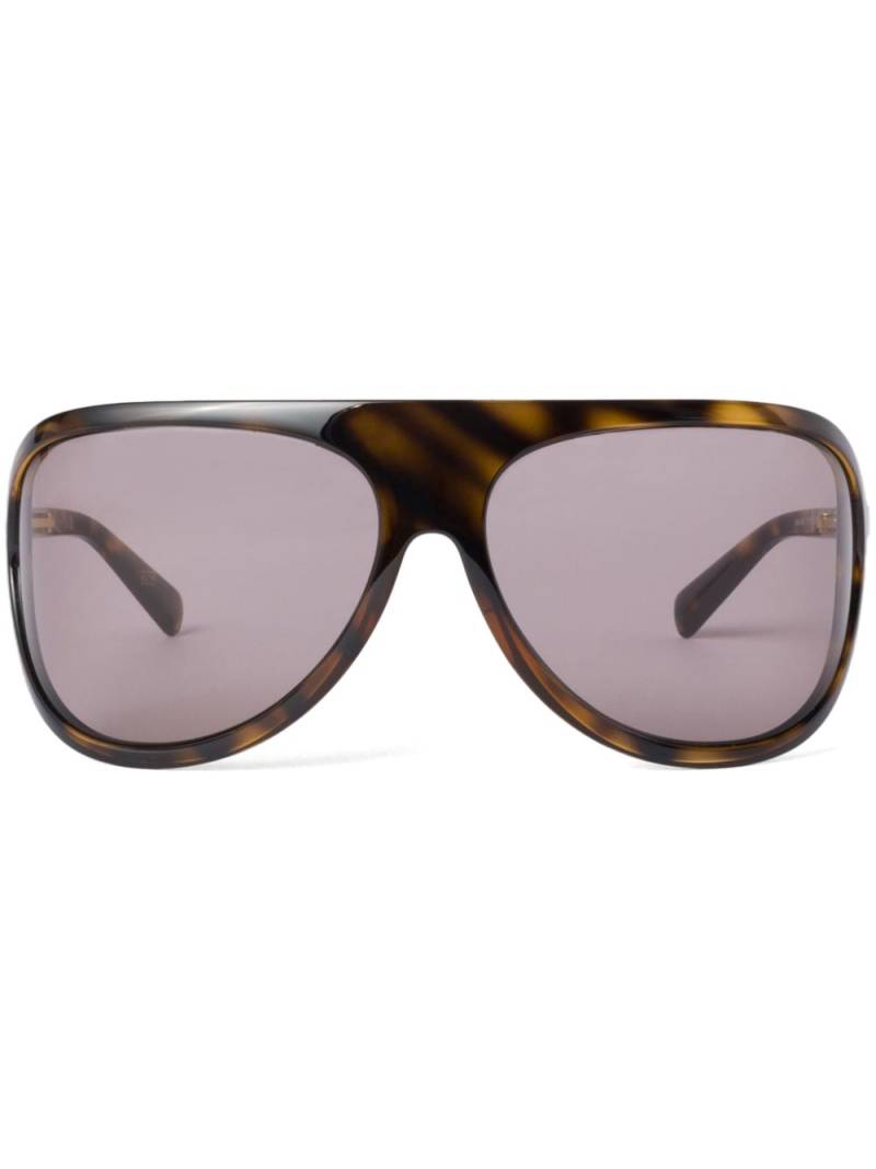 Miu Miu Eyewear Runway sunglasses - Brown von Miu Miu Eyewear