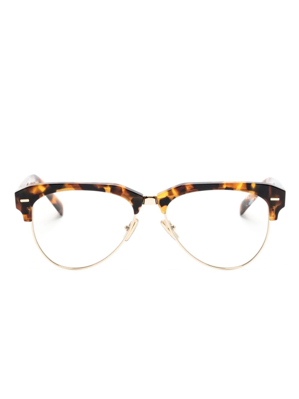 Miu Miu Eyewear SMU09Z pilot-frame glasses - Brown von Miu Miu Eyewear