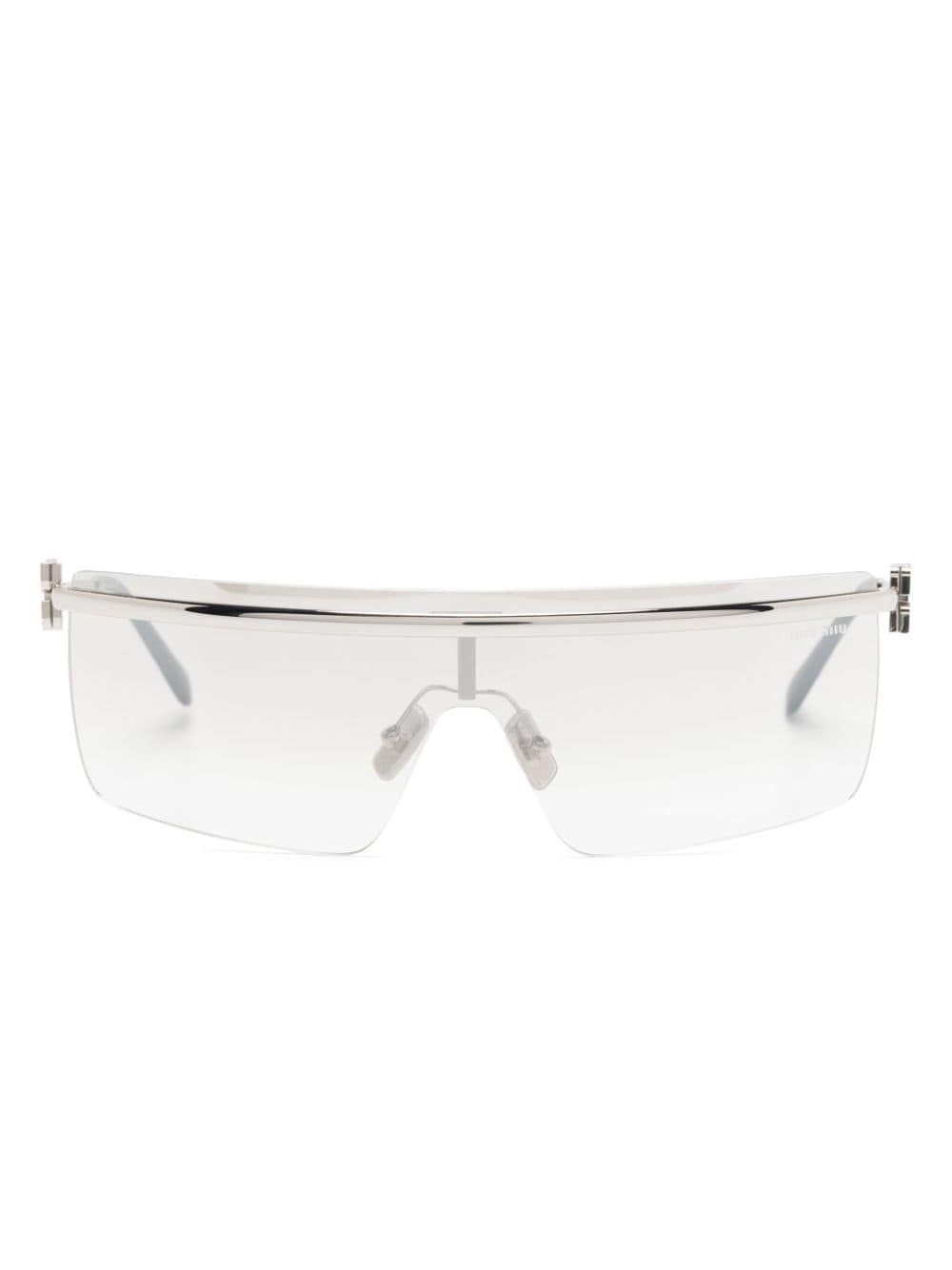 Miu Miu Eyewear SMU50Z shield-frame sunglasses - Silver von Miu Miu Eyewear