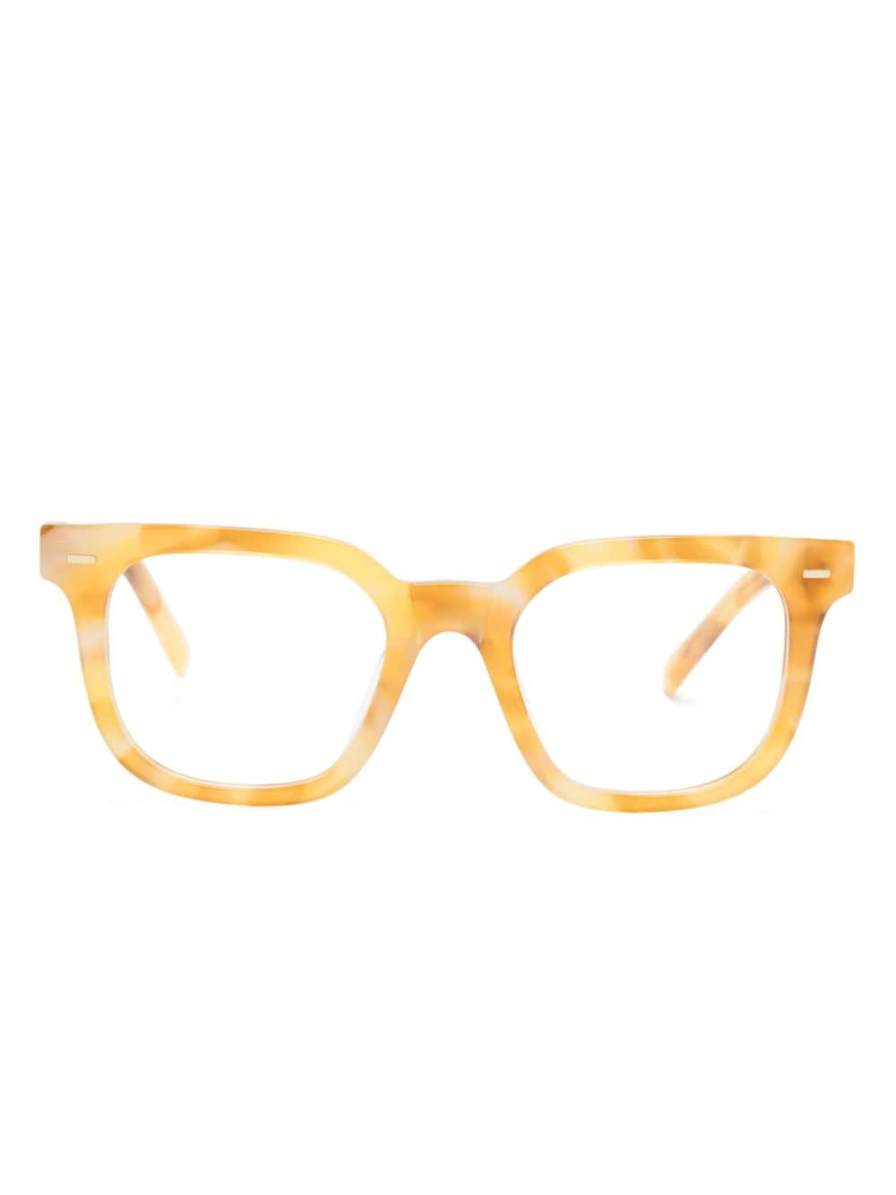 Miu Miu Eyewear VMU06X square-frame glasses - Neutrals von Miu Miu Eyewear