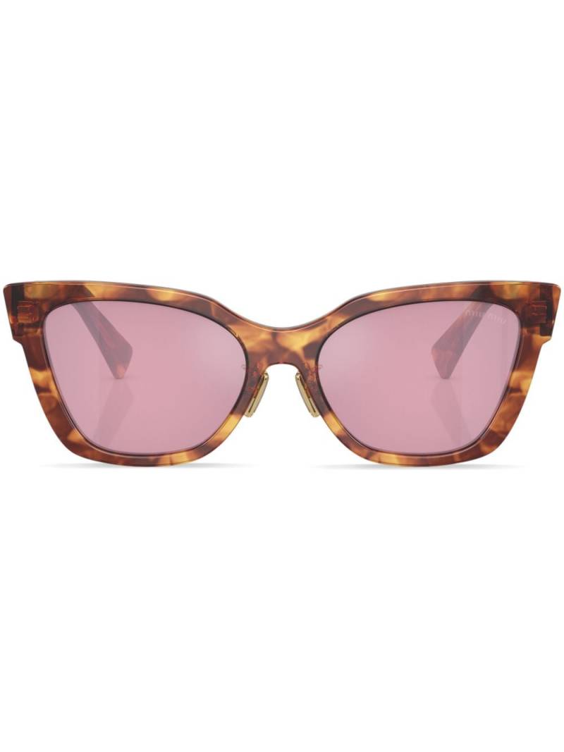 Miu Miu Eyewear cat-eye frame sunglasses - Black von Miu Miu Eyewear