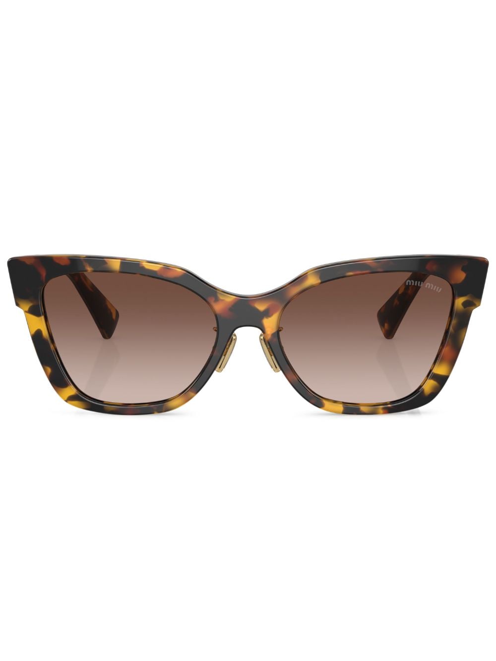 Miu Miu Eyewear cat-eye frame sunglasses - Green von Miu Miu Eyewear