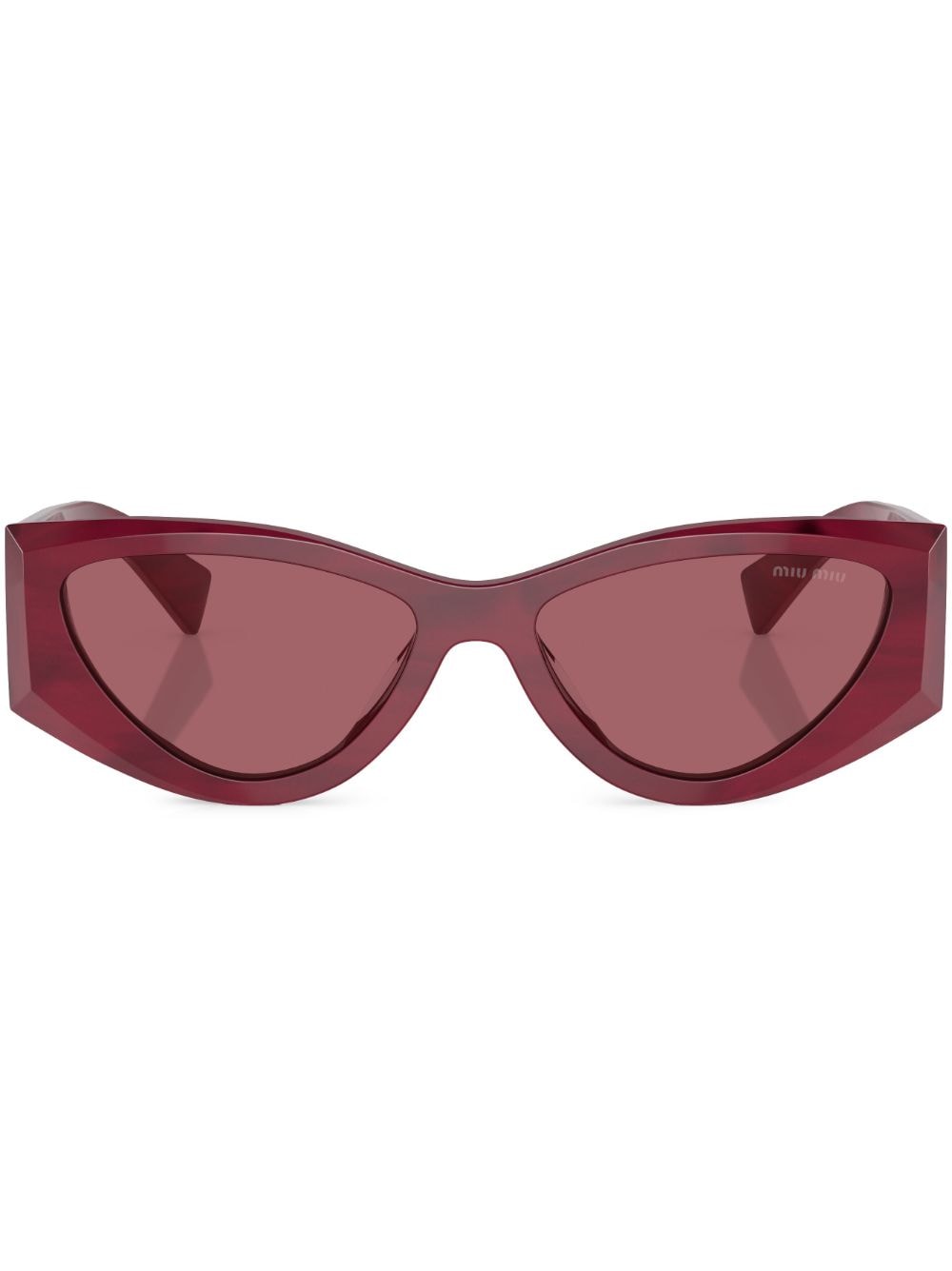 Miu Miu Eyewear cat-eye frame tinted sunglasses - Red von Miu Miu Eyewear