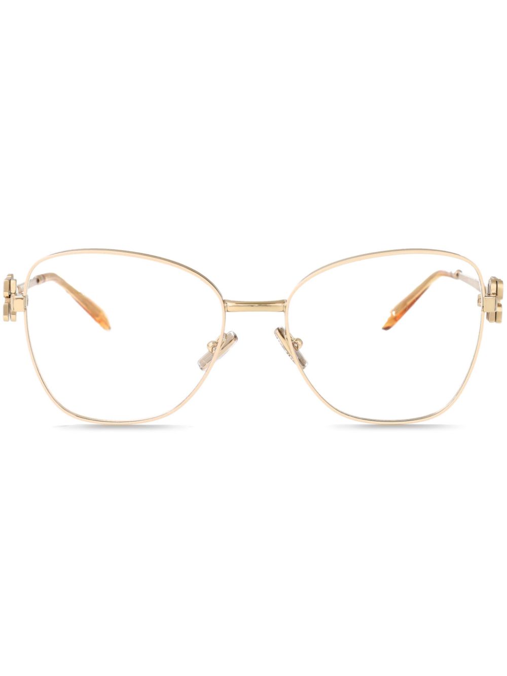 Miu Miu Eyewear cat-eye glasses - Gold von Miu Miu Eyewear