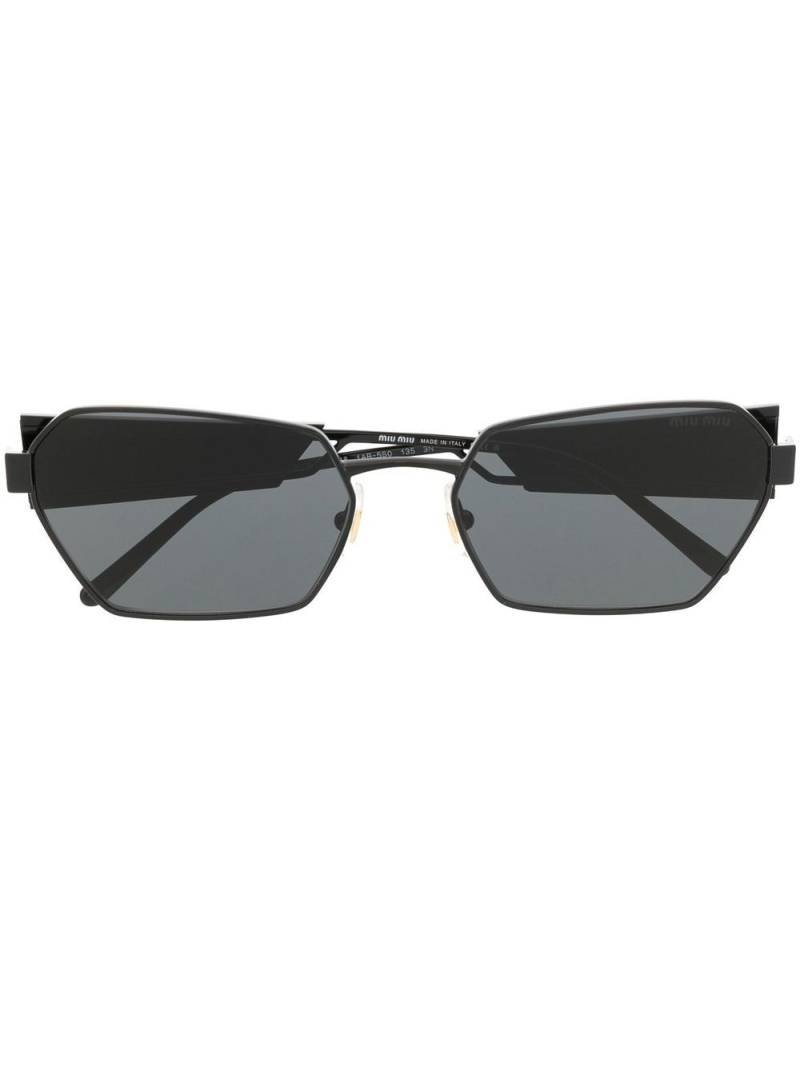 Miu Miu Eyewear cat-eye slim sunglasses - Black von Miu Miu Eyewear