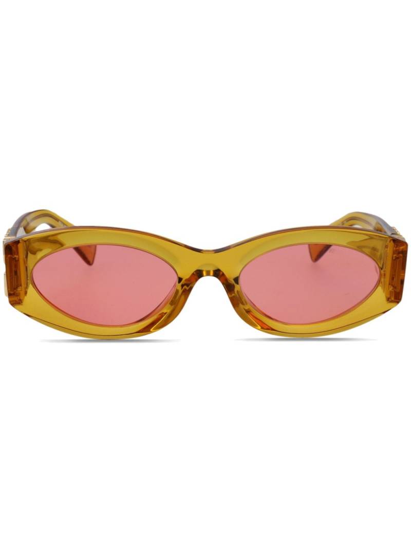 Miu Miu Eyewear oval frame sunglasses - Orange von Miu Miu Eyewear