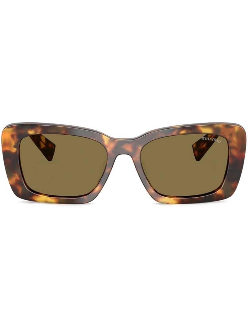 Miu Miu Eyewear oversize-frame sunglasses - Brown von Miu Miu Eyewear